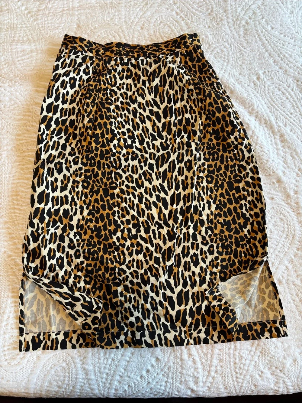 Trashy Diva Leopard Print Cotton Blend Pencil Skirt Size 8 - Picture 5 of 8
